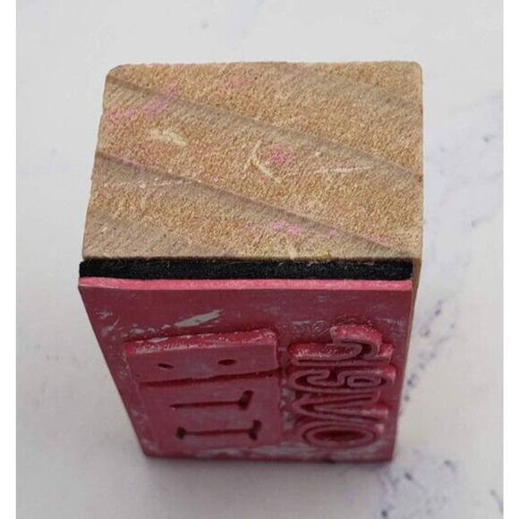 Over It Sayings Small Wood Mounted Rubber Stamp - Picture 3 of 7